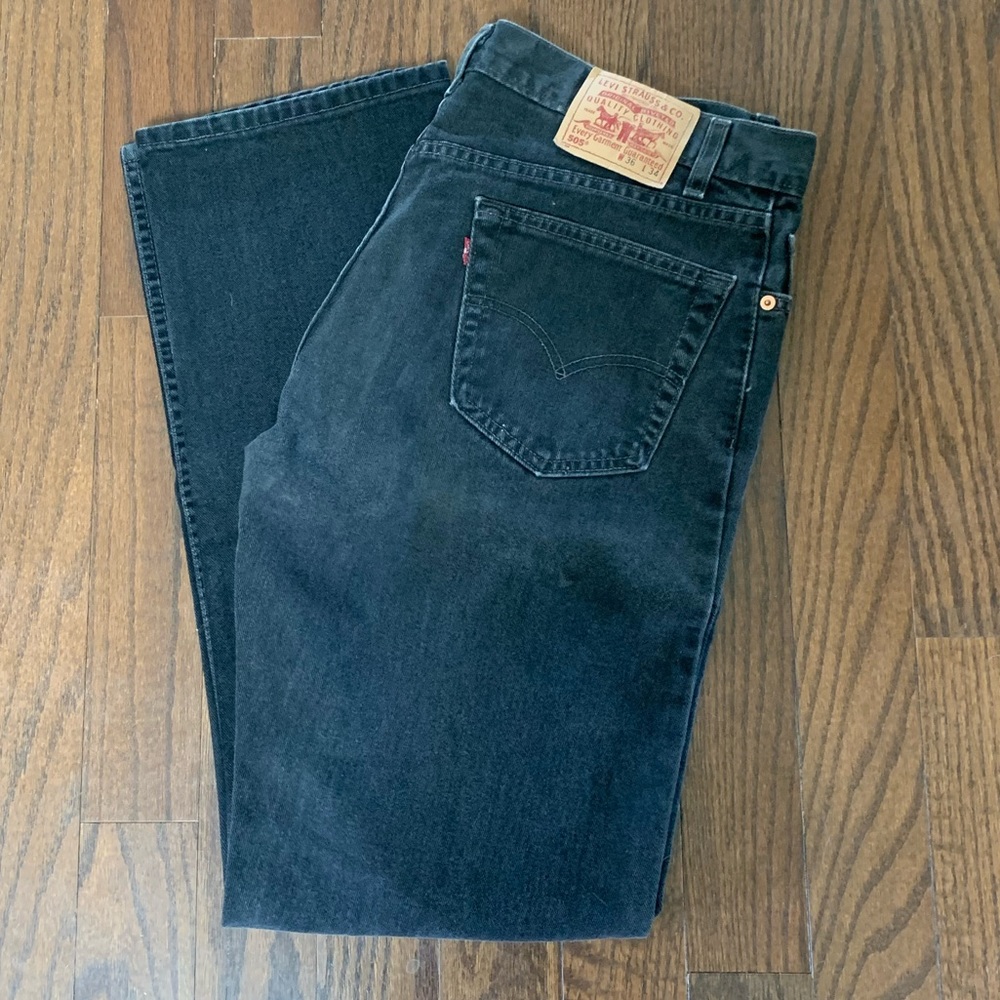 Men’s 505 Levi’s Black Jeans